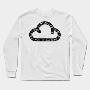 Retro cloud symbols Long Sleeve T-Shirt